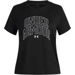 Under Armour TECH VARSITY GRAPHIC Dievčenské športové tričko, čierna, veľkosť M