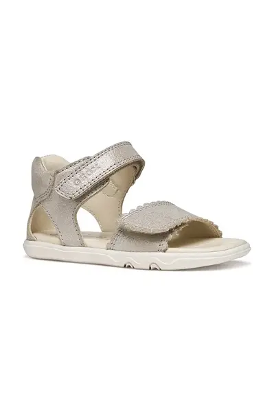 Geox Detské kožené sandále Geox SANDAL STEPPIEUP