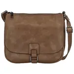 Trendy dámská koženková crossbody kabelka Gertha, khaki
