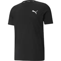 Puma ACTIVE SMALL LOGO TEE Pánske športové tričko, čierna, veľkosť