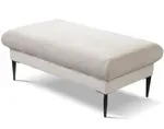 Obdélný taburet Romeo, béžová strukturovaná látka