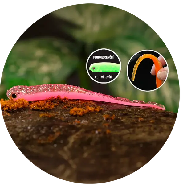 Redbass smáčik big snake pink g uv color - 20 cm 24,5 g