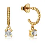 Viceroy Pôvabné pozlátené náušnice so zirkónmi Popular 7125E100-38