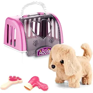 Alltoys Psík hrací set světle hnědý