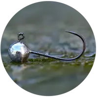 Redbass bezprotihrotá jigová hlavička sickle 5 ks 6 -1,5 g