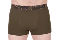 Fox trenírky boxer shorts kaki/black 2 ks - m