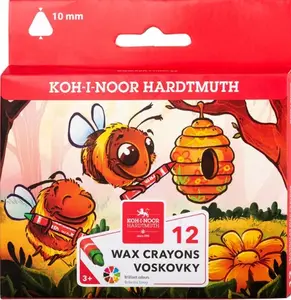Koh-i-noor voskovky trojhranné silné 10 mm - 12 ks
