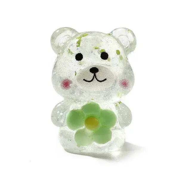 Transparent Resin Little Bear Ornament