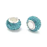 Rondelle Polymer Clay European Beads