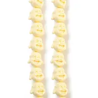 Synthetic Coral Carved Beads Strands