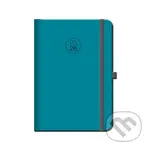 Denný diár s gumkou FLORENCIA 2026 (tyrkys) (12-mesačný, A5, elastické zatváranie, pútko na pero)