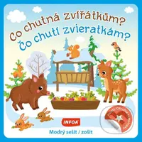 Co chutná zvířátkům? / Co chutí zvieratkám? (Kulaté samolepky - modrý sešit / zošit) - kniha z kategorie Samolepky