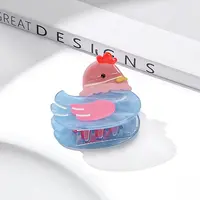 Chick Cellulose Acetate Claw Hair Clips