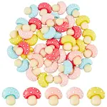 60Pcs 5 Colors Opaque Resin Cabochons