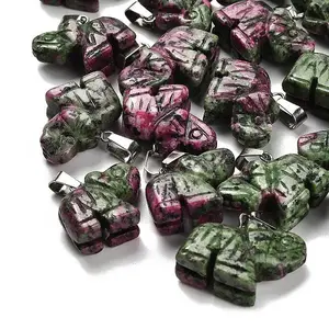 Dyed Natural Marble Pendants