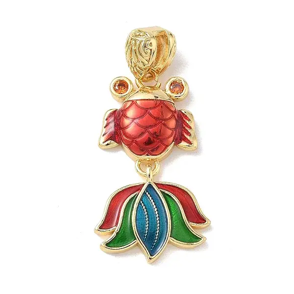 Brass Enamel Pendants