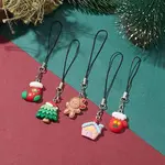 Christmas Theme Resin Mobile Straps
