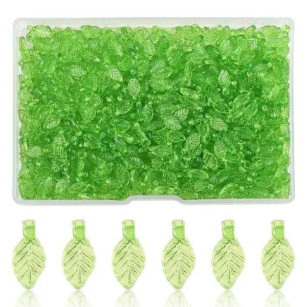 600Pcs Transparent Acrylic Charms