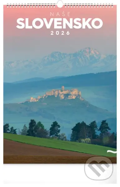 NOTIQUE Nástenný kalendár Naše Slovensko 2026 (slovenské menné kalendárium)
