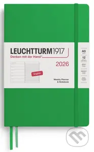 Weekly Planner & Notebook 2026 Medium (A5) Spring Leaf