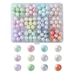 192Pcs 12 Colors Two Tone Opaque Acrylic Beads
