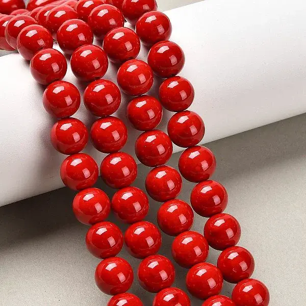 Natural Dyed Mashan Jade Gemstone Bead Strands