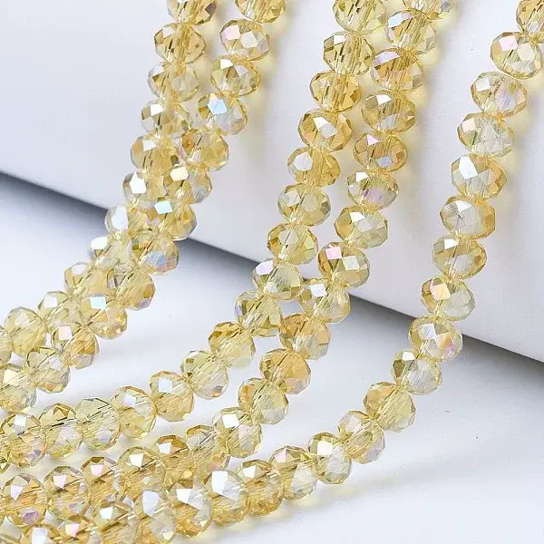 Electroplate Glass Beads Strands