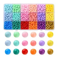 18 Colors Opaque Acrylic Beads