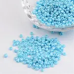DIY Craft Beads 8/0 Opaque Colors Lustered Round Glass Seed Beads