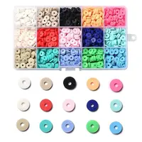 150G 15 Colors Handmade Polymer Clay Beads