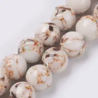 Sea Shell and Synthetic Turquoise Assembled Beads Strands