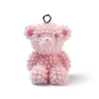 Flocky Opaque Resin Pendants