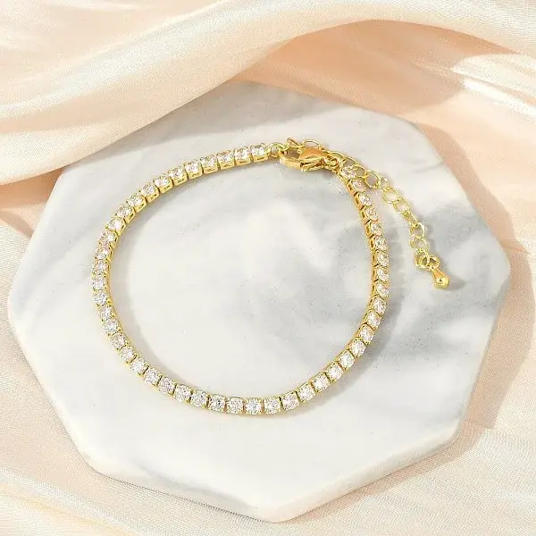 Clear Cubic Zirconia Tennis Bracelet