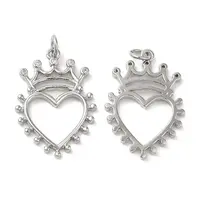 Eco-Friendly Brass Micro Pave Cubic Zirconia Pendants