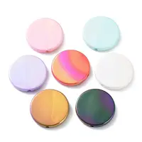 UV Plating Rainbow Iridescent Acrylic Beads
