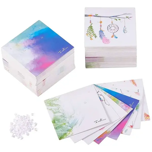 Cardboard Necklace & Earring Display Cards