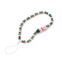 Christmas Glass Beaded Mobile Straps