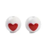 Opaque Printed Acrylic Beads