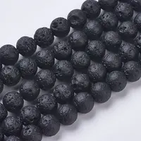 Natural Lava Rock Beads Strands