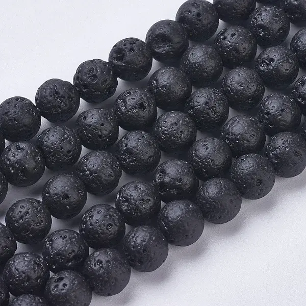 Natural Lava Rock Beads Strands