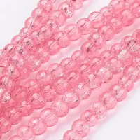 Crackle Glass Beads Strands