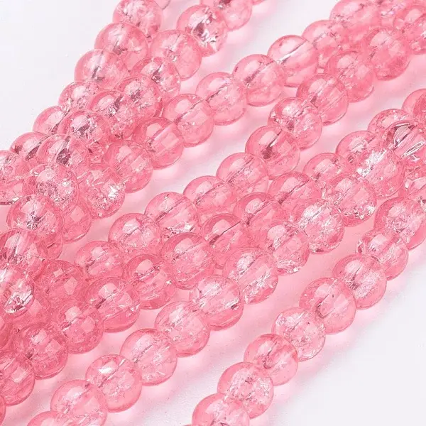 Crackle Glass Beads Strands