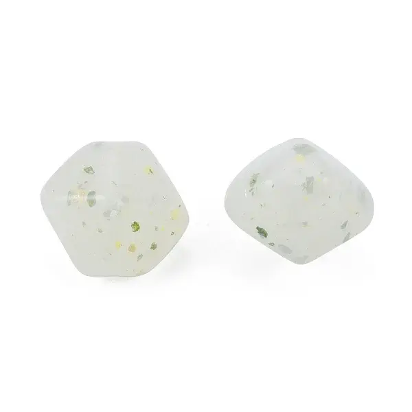 Marbled Stone Style Opaque Acrylic Beads