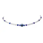 Resin Evil Eye & Acrylic Beaded Necklace for Women