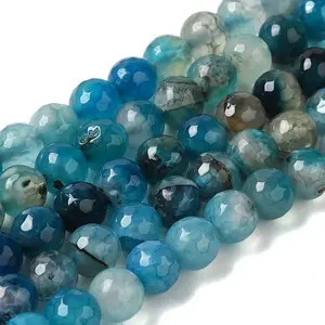 Dyed & Heated Natural Agate Beads Strands