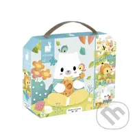 Zvieratká 4v1 v kufríku 6-9-12-16 ks - puzzle z kategorie Maxi dílky
