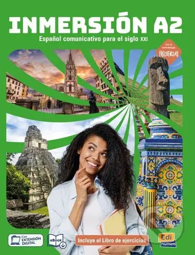 Inmersión A2: Libro del estudiante + cuaderno de ejercicios - kniha z kategorie Jazykové učebnice a slovníky
