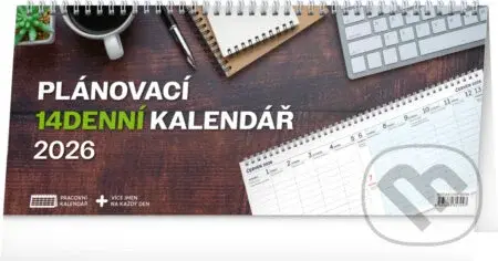 NOTIQUE Stolní kalendář Pracovní 2026 (sloupce,  2-týdenní)