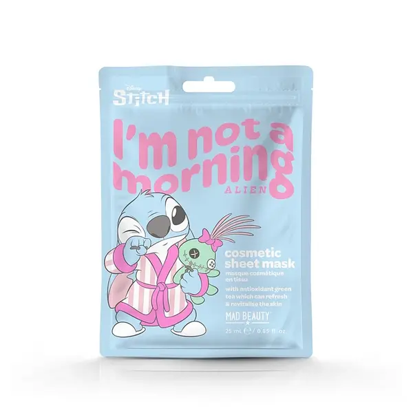 MAD BEAUTY Stitch amper antioxidační textilní maska na obličej 25 ml
