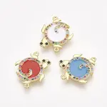 Brass Micro Pave Cubic Zirconia Links